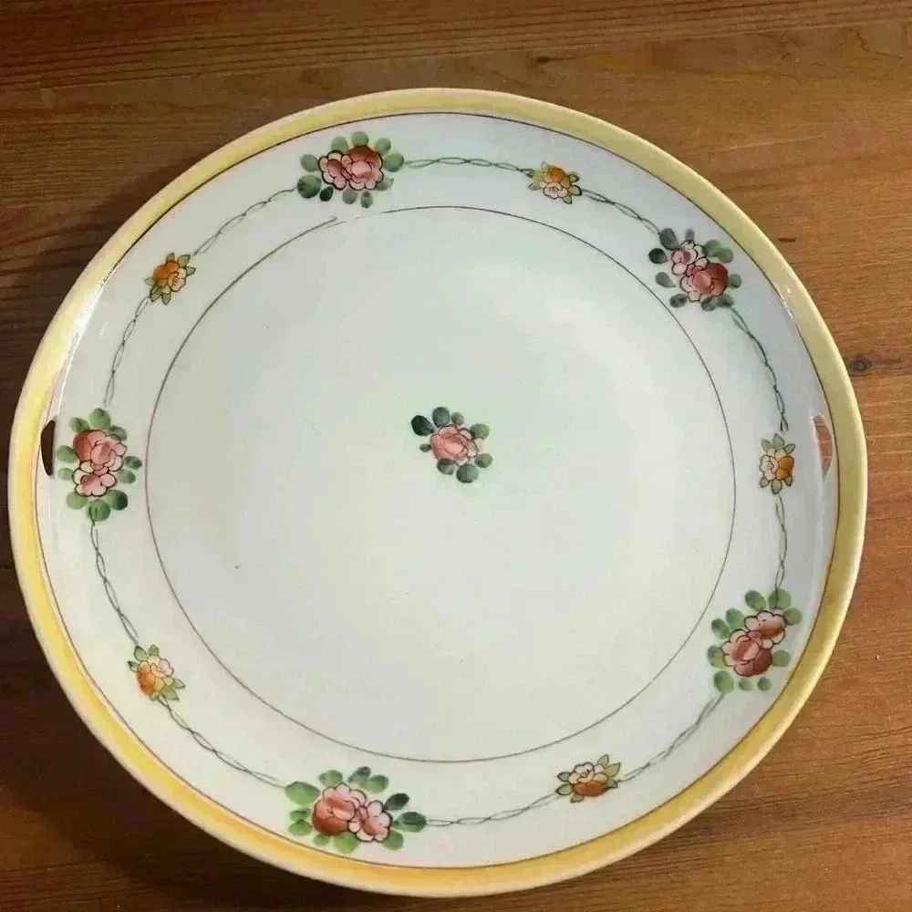 Vintage Floral  Plate Made in Japan